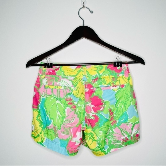 ❤️ LILLY PULITZER hibiscus print The Callahan Short L14 - Picture 3 of 12